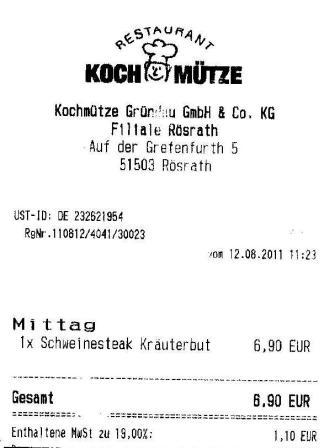 scservice Hffner Kochmtze Restaurant